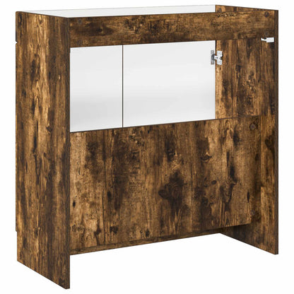 Mobiletto da bagno sotto il lavello Rovere Fumo | homemem39