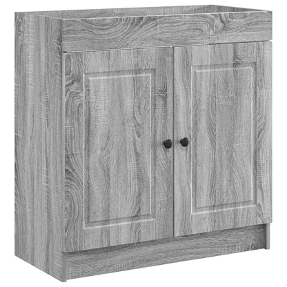Mobiletto da bagno sotto il lavello Sonoma grigio | homemem39