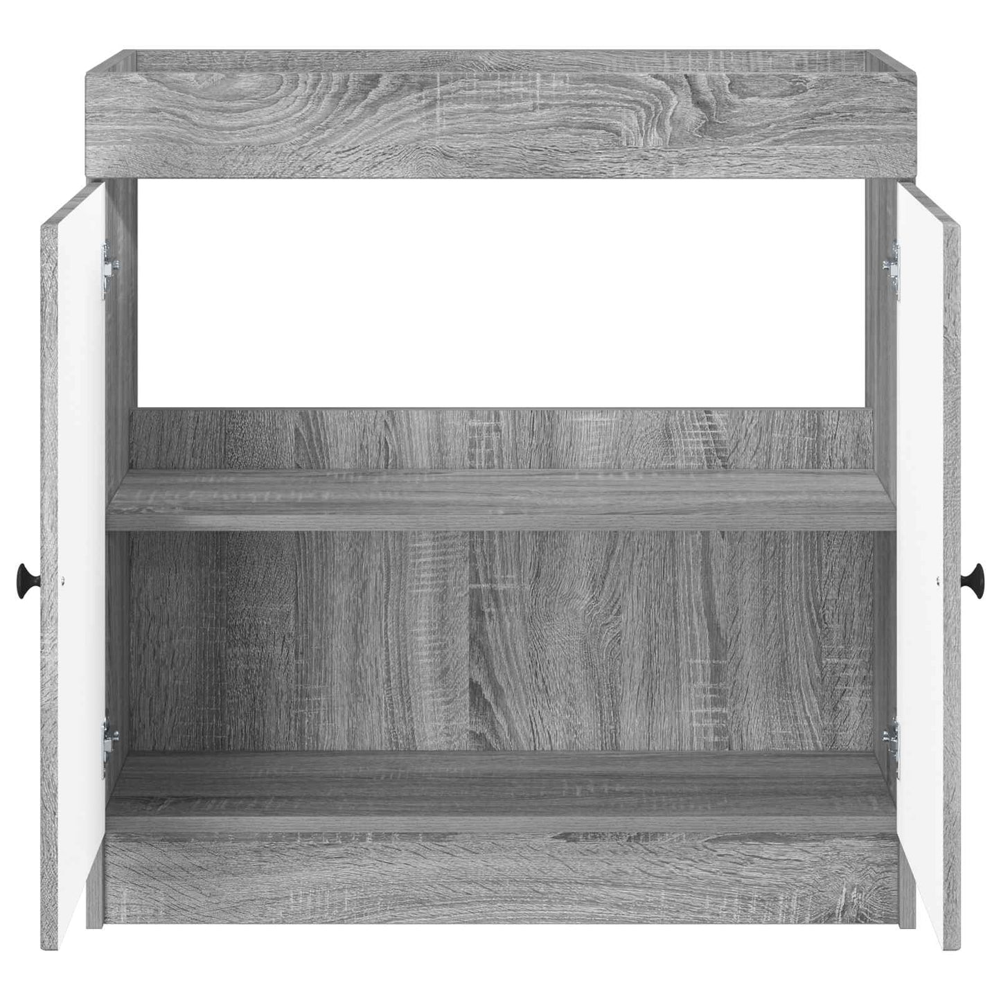 Mobiletto da bagno sotto il lavello Sonoma grigio | homemem39