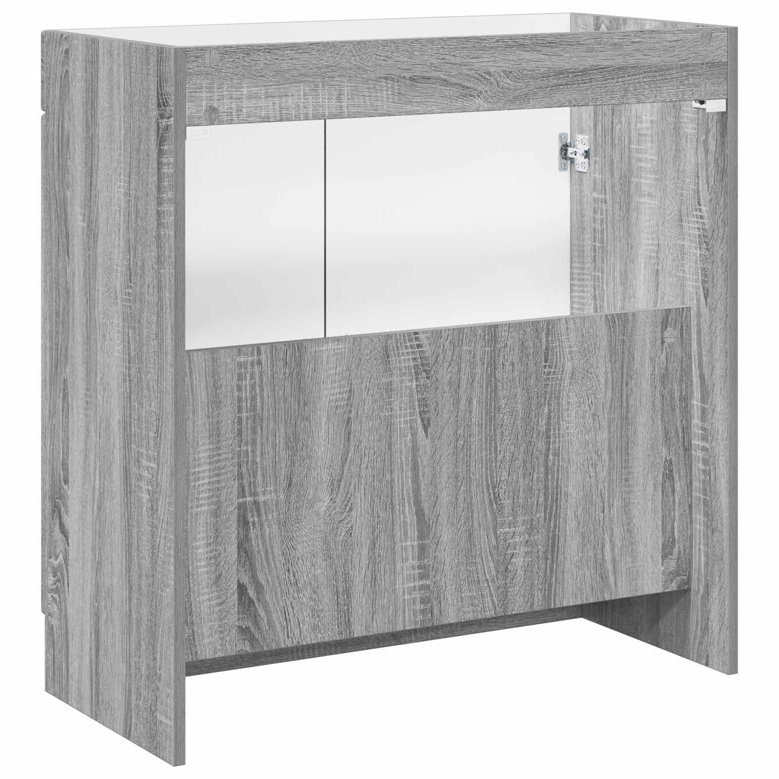 Mobiletto da bagno sotto il lavello Sonoma grigio | homemem39