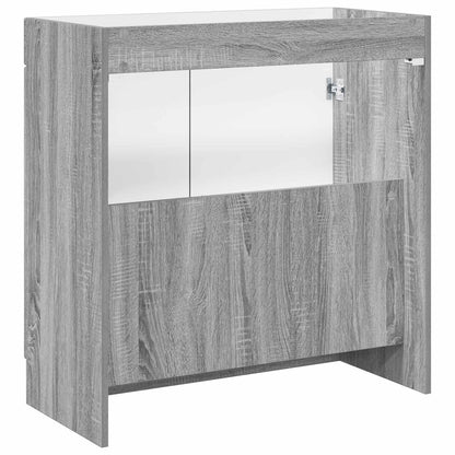 Mobiletto da bagno sotto il lavello Sonoma grigio | homemem39