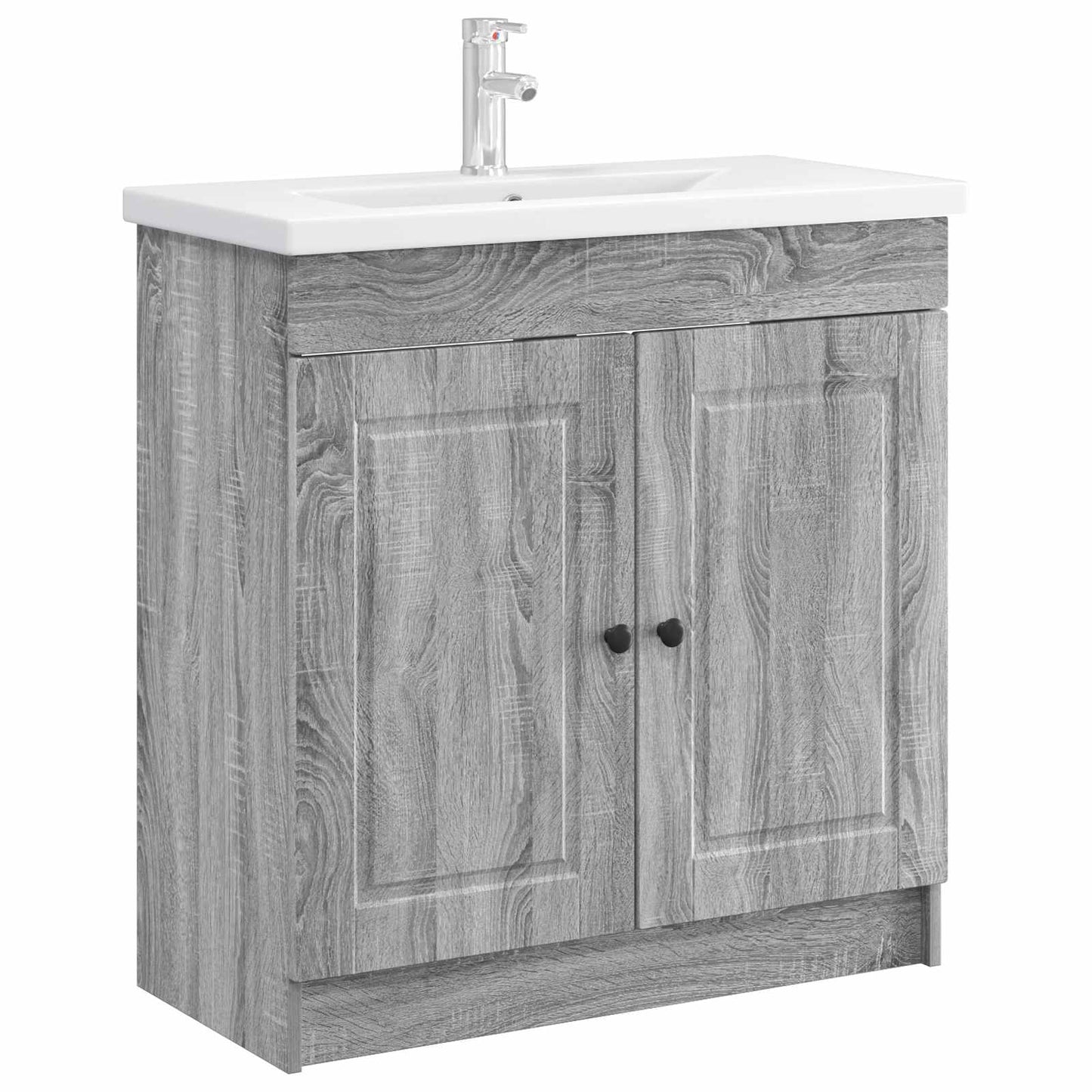 Mobiletto da bagno sotto il lavello Sonoma grigio | homemem39