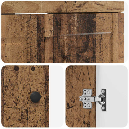 Mobiletto da bagno sotto il lavello Legno antico | homemem39