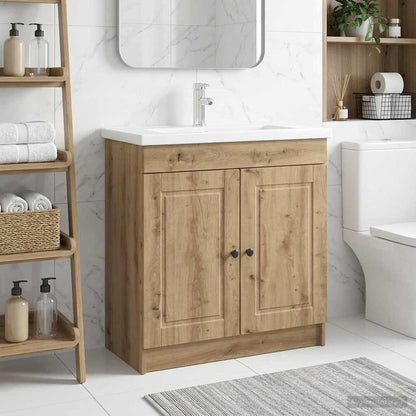 Mobiletto da bagno sotto il lavello Rovere Artigianale | homemem39