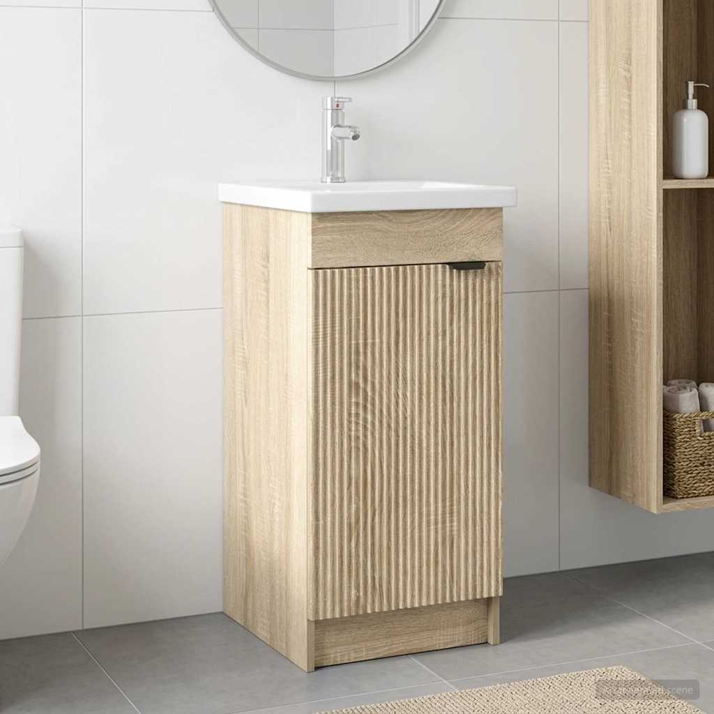 Mobile da bagno con lavabo Rovere Sonoma 42 x 40 x 84,5 cm | homemem39