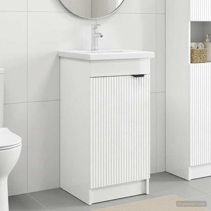Mobile da bagno con lavabo Bianco Lucido 42 x 40 x 84,5 cm | homemem39