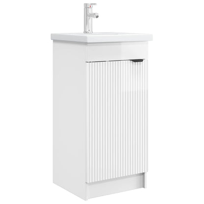 Mobile da bagno con lavabo Bianco Lucido 42 x 40 x 84,5 cm | homemem39