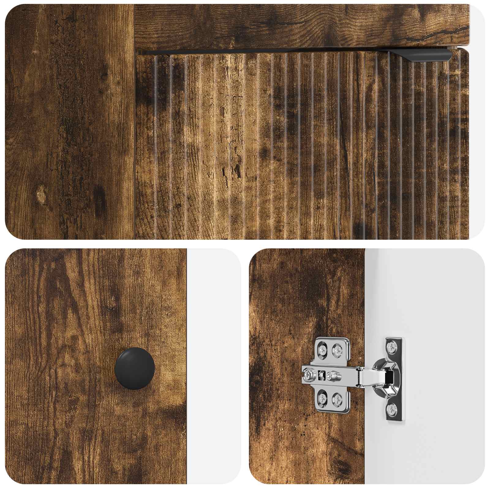Mobile da bagno con lavabo Rovere Fumo 42 x 40 x 84,5 cm | homemem39