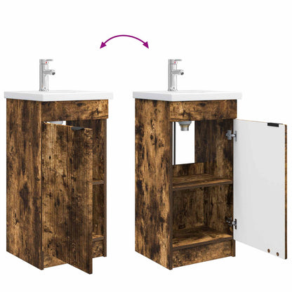 Mobile da bagno con lavabo Rovere Fumo 42 x 40 x 84,5 cm | homemem39