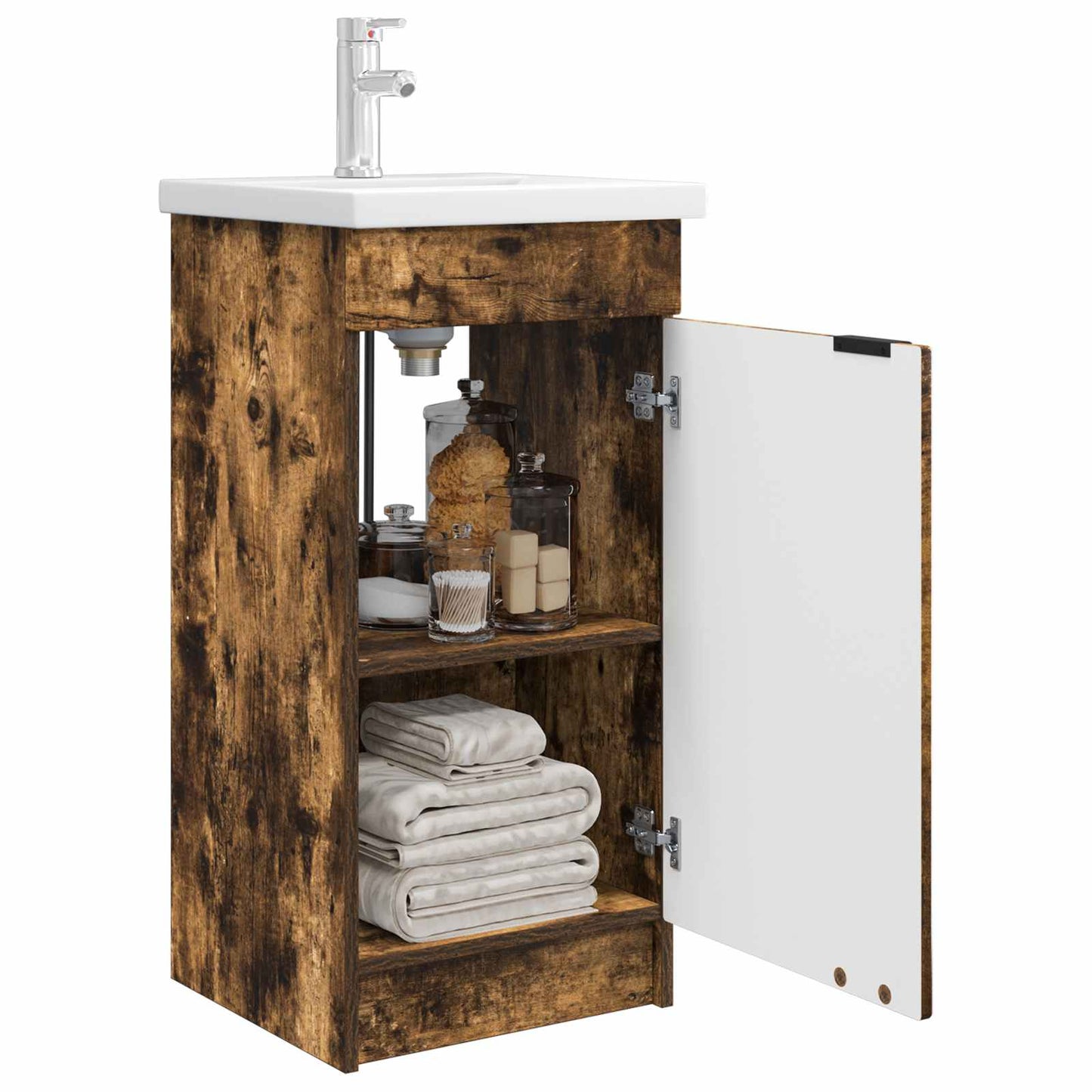 Mobile da bagno con lavabo Rovere Fumo 42 x 40 x 84,5 cm | homemem39