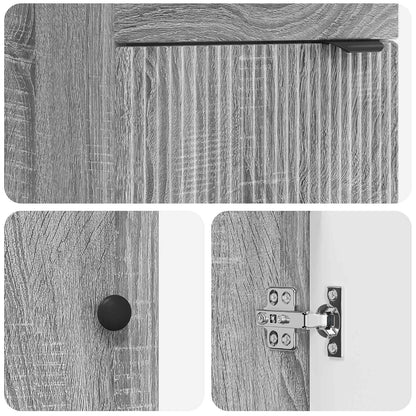 Mobile da bagno con lavabo Sonoma grigio 42 x 40 x 84,5 cm | homemem39