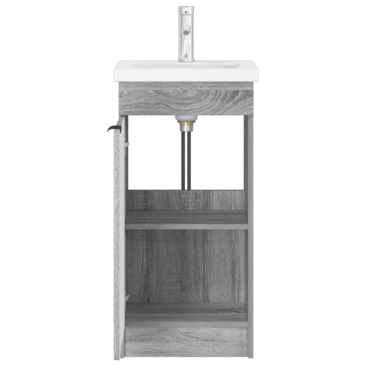 Mobile da bagno con lavabo Sonoma grigio 42 x 40 x 84,5 cm | homemem39
