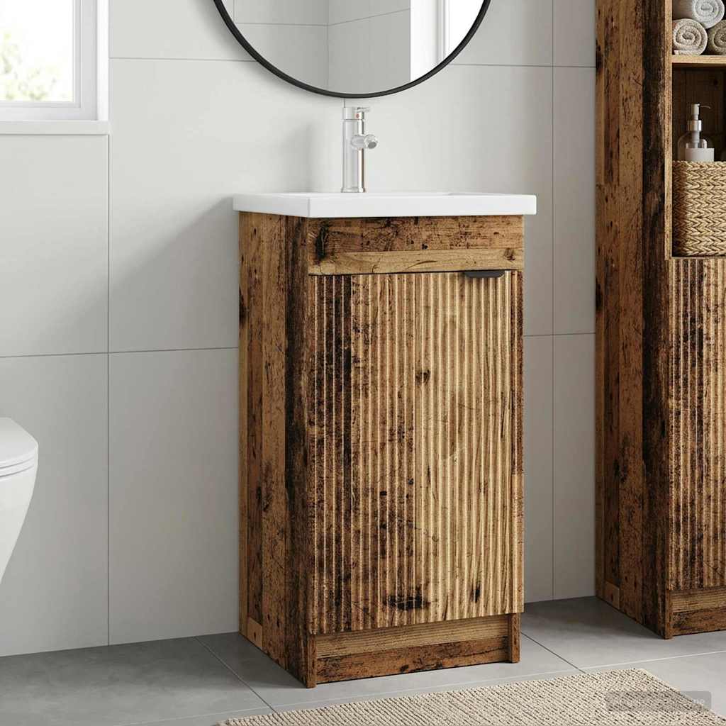 Mobile da bagno con lavabo Legno antico 42 x 40 x 84,5 cm | homemem39