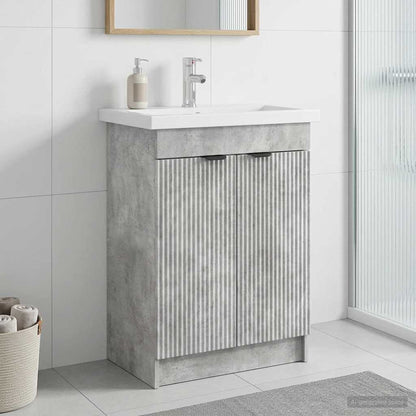 Mobiletto da bagno sotto il lavello Grigio Cemento | homemem39