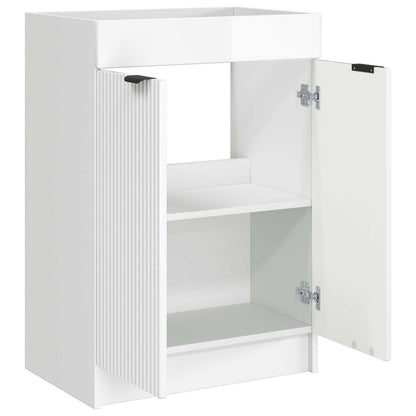Mobiletto da bagno sotto il lavello Bianco Lucido | homemem39
