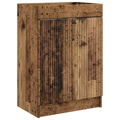 Mobiletto da bagno sotto il lavello Legno antico