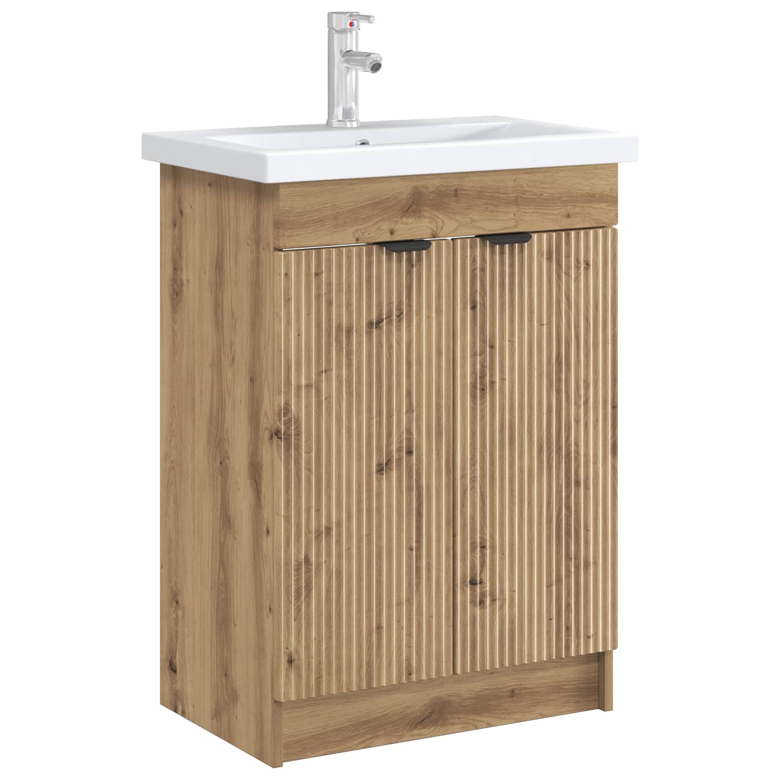 Mobiletto da bagno sotto il lavello Rovere Artigianale | homemem39