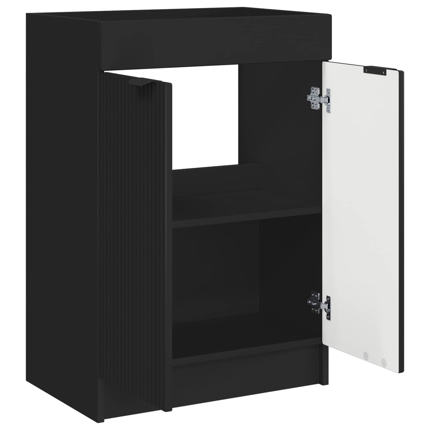 Mobiletto da bagno sotto il lavello Nero 78,5 x 37,5 x 81 cm | homemem39
