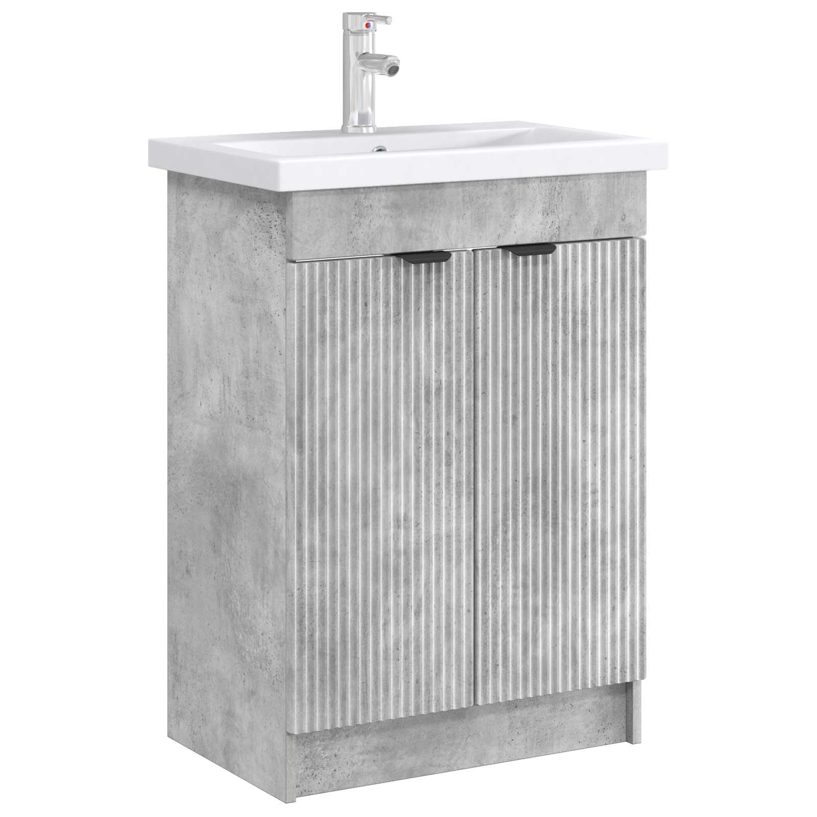 Mobiletto da bagno sotto il lavello Grigio Cemento | homemem39