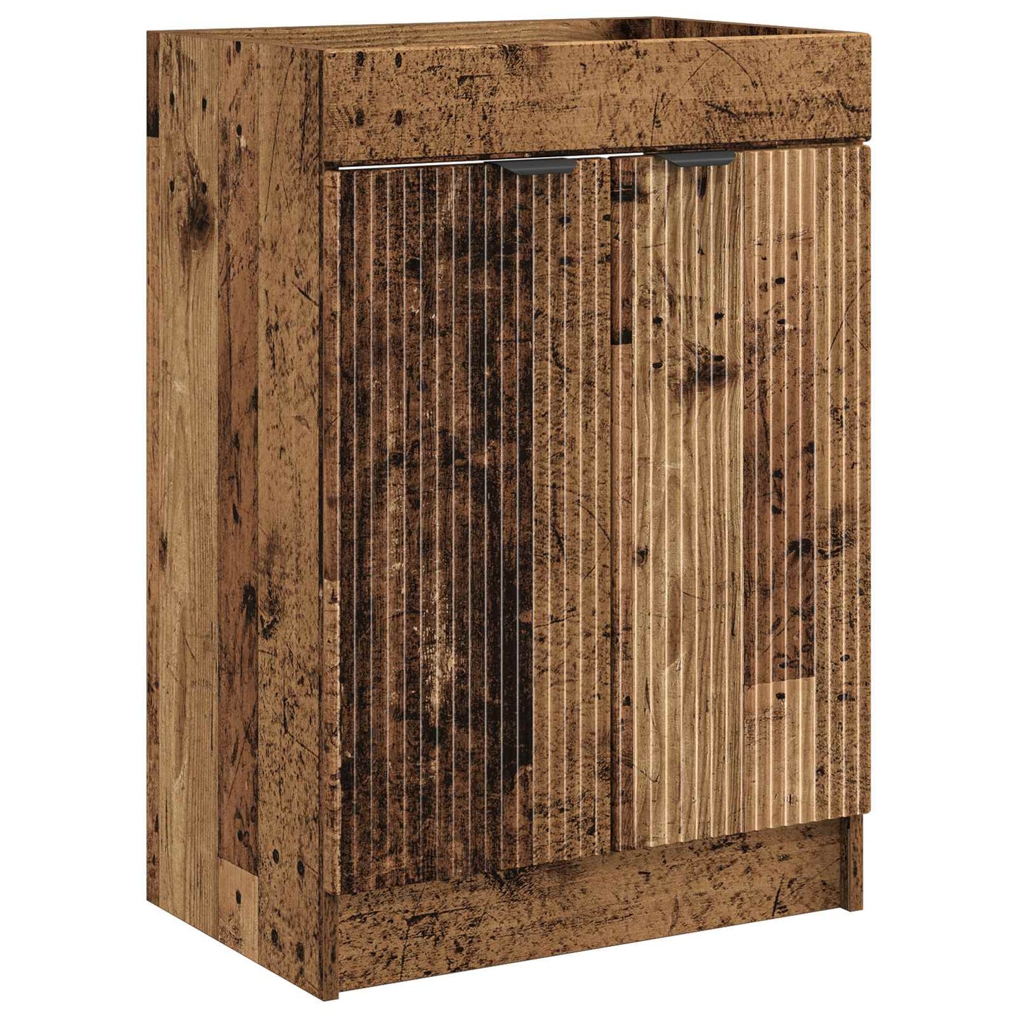 Mobiletto da bagno sotto il lavello Legno antico