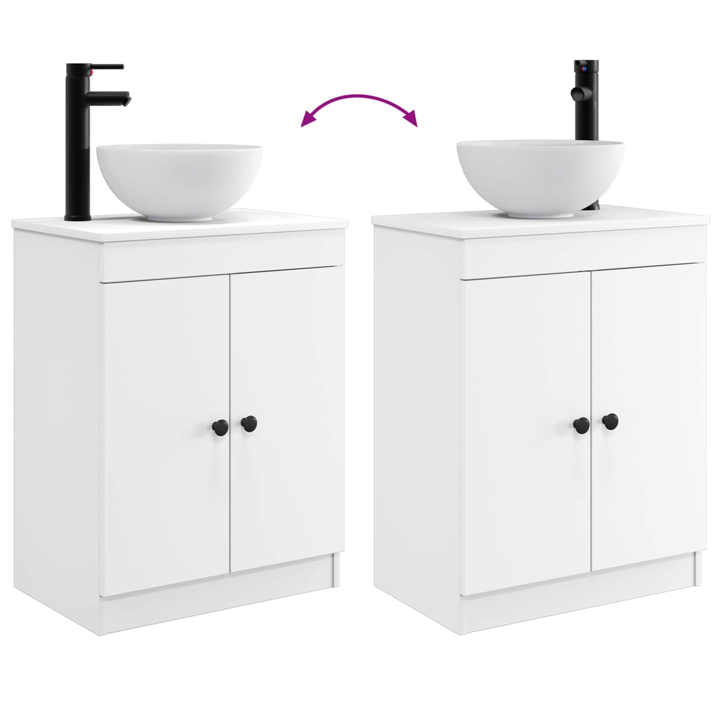 Mobile da bagno con lavabo Bianco 54 x 35 x 83 cm | homemem39