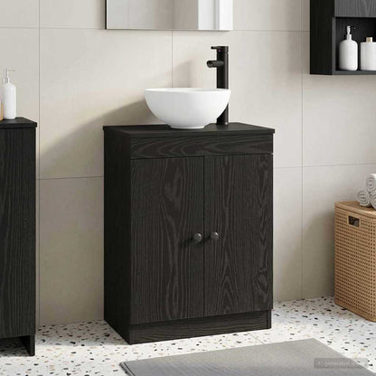 Mobile da bagno con lavabo Nero 54 x 35 x 83 cm