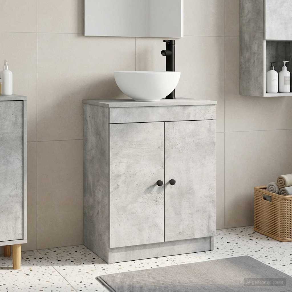 Mobile da bagno con lavabo Grigio Cemento 54 x 35 x 83 cm | homemem39