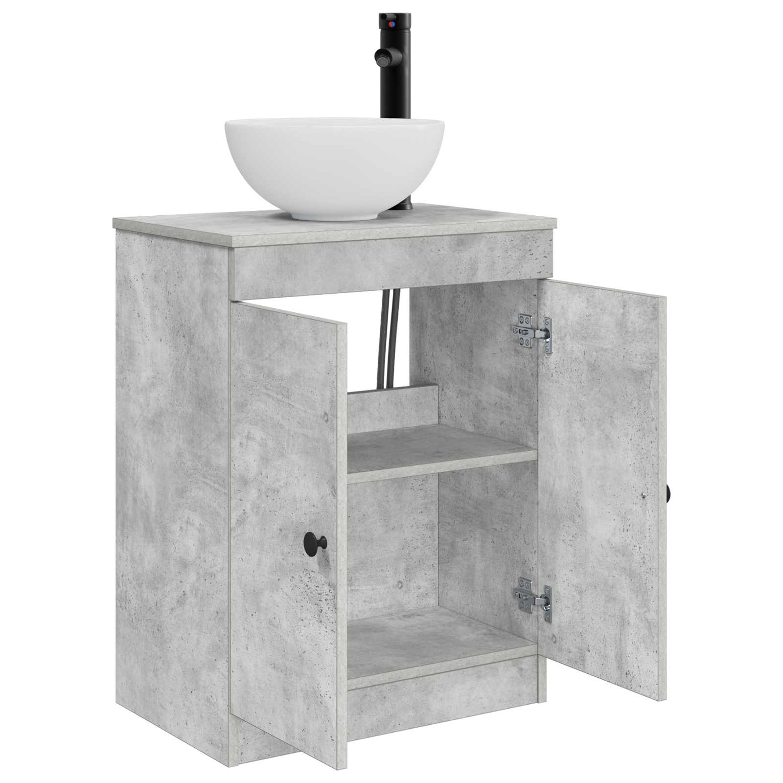 Mobile da bagno con lavabo Grigio Cemento 54 x 35 x 83 cm | homemem39