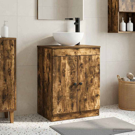 Mobile da bagno con lavabo Rovere Fumo 54 x 35 x 83 cm | homemem39