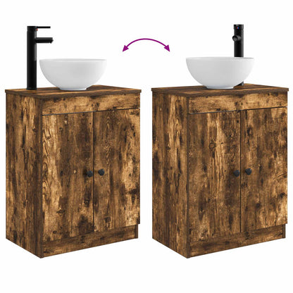 Mobile da bagno con lavabo Rovere Fumo 54 x 35 x 83 cm | homemem39