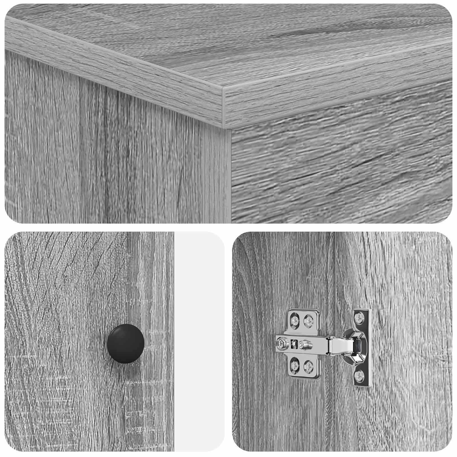 Mobile da bagno con lavabo Sonoma grigio 54 x 35 x 83 cm | homemem39