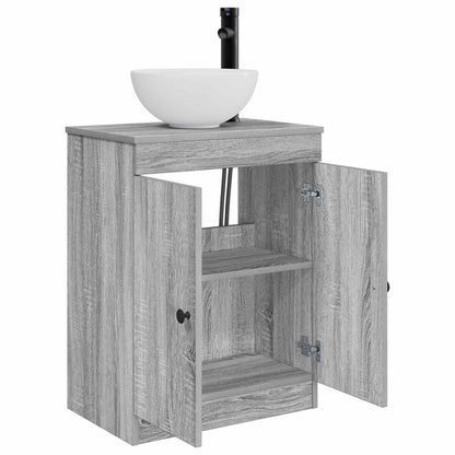 Mobile da bagno con lavabo Sonoma grigio 54 x 35 x 83 cm | homemem39