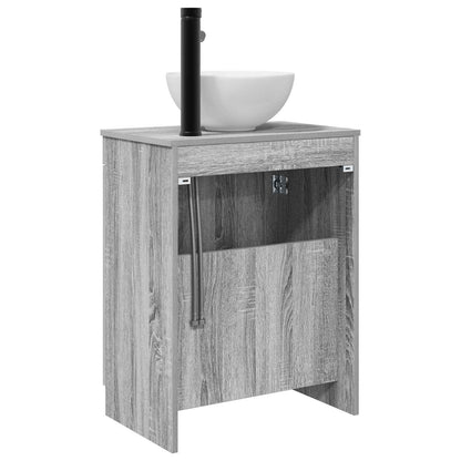 Mobile da bagno con lavabo Sonoma grigio 54 x 35 x 83 cm | homemem39