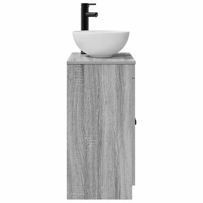 Mobile da bagno con lavabo Sonoma grigio 54 x 35 x 83 cm | homemem39