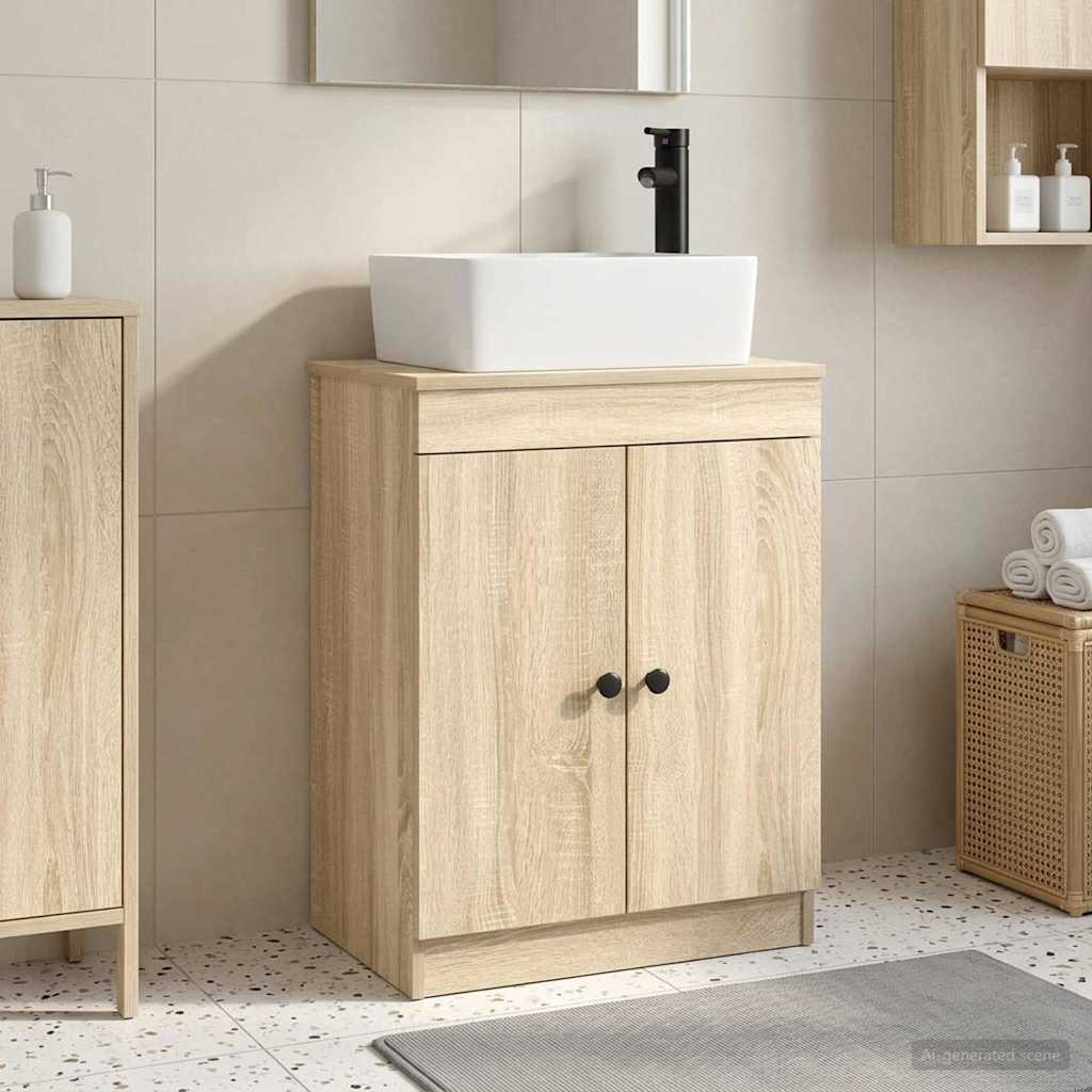 Mobile da bagno con lavabo Rovere Sonoma 54 x 35 x 83 cm