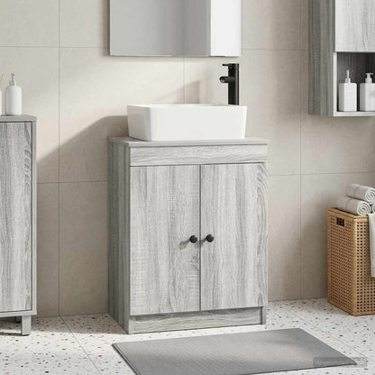 Mobile da bagno con lavabo Sonoma grigio 54 x 35 x 83 cm
