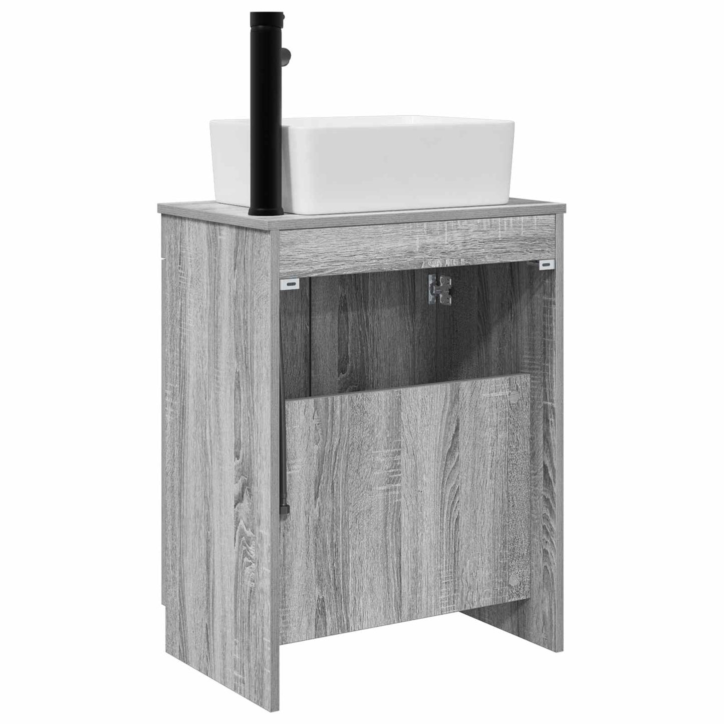 Mobile da bagno con lavabo Sonoma grigio 54 x 35 x 83 cm