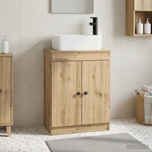 Mobile da bagno con lavabo Rovere Artigianale 54 x 35 x 83 cm