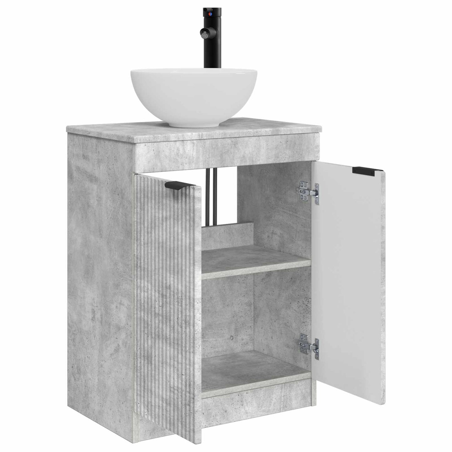 Mobile da bagno con lavabo Grigio Cemento 54 x 35 x 83 cm | homemem39