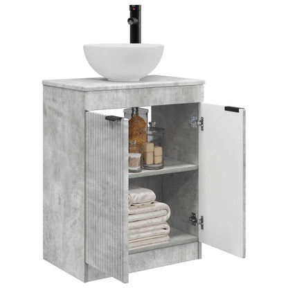 Mobile da bagno con lavabo Grigio Cemento 54 x 35 x 83 cm | homemem39