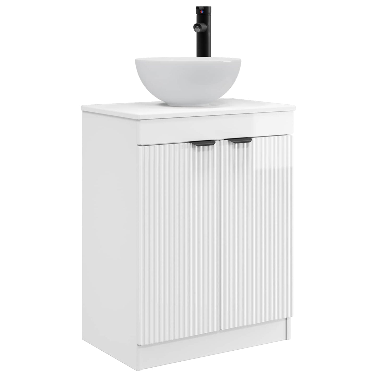 Mobile da bagno con lavabo Bianco Lucido 54 x 35 x 83 cm | homemem39