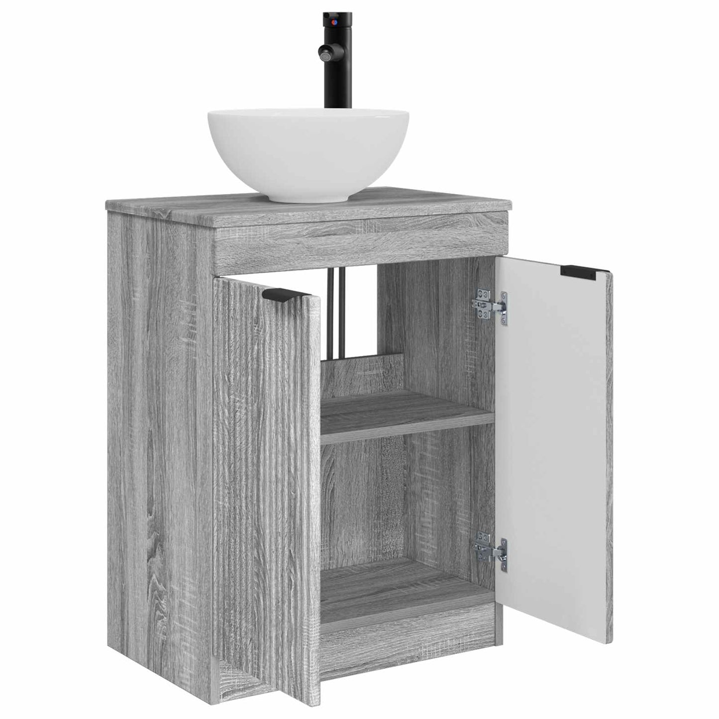 Mobile da bagno con lavabo Sonoma grigio 54 x 35 x 83 cm | homemem39