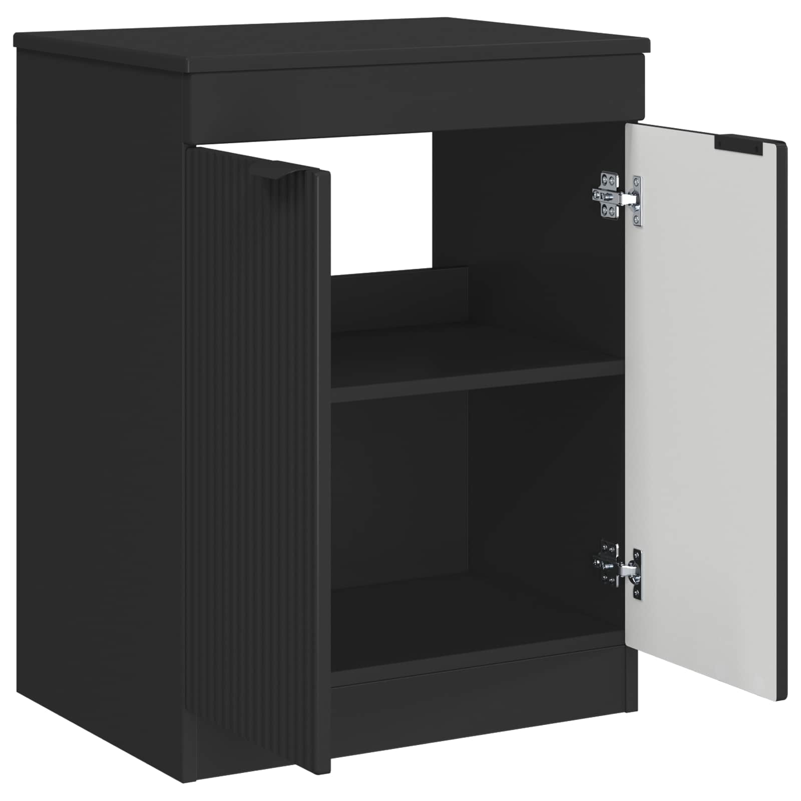 Mobile da Bagno Nero 54 x 41 x 70 cm Legno ingegnerizzato | homemem39