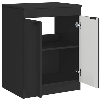 Mobile da Bagno Nero 54 x 41 x 70 cm Legno ingegnerizzato | homemem39