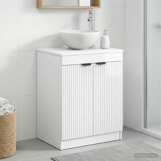 Mobile da Bagno Bianco Lucido 54 x 41 x 70 cm
