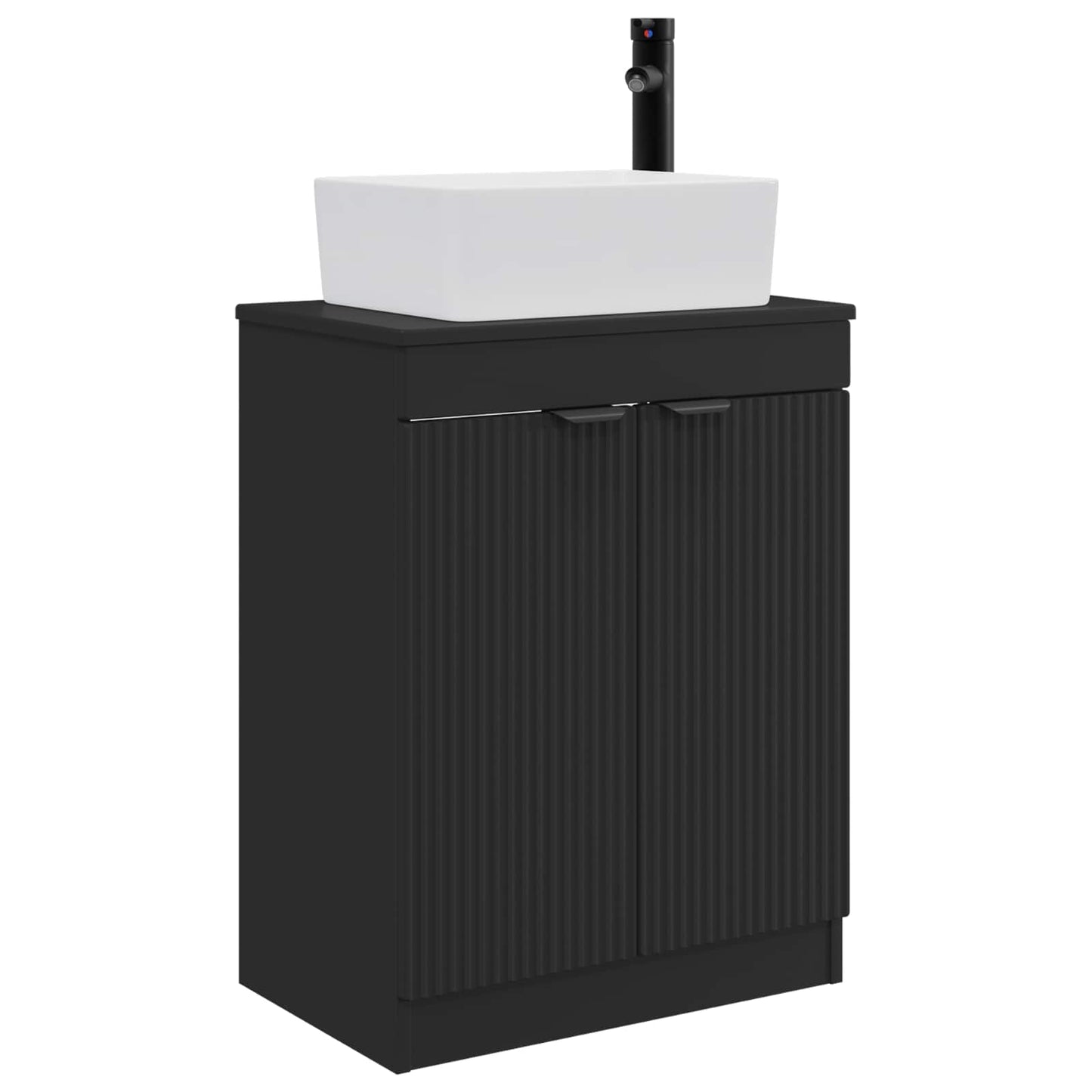 Mobile da bagno con lavabo Nero 54 x 35 x 83 cm