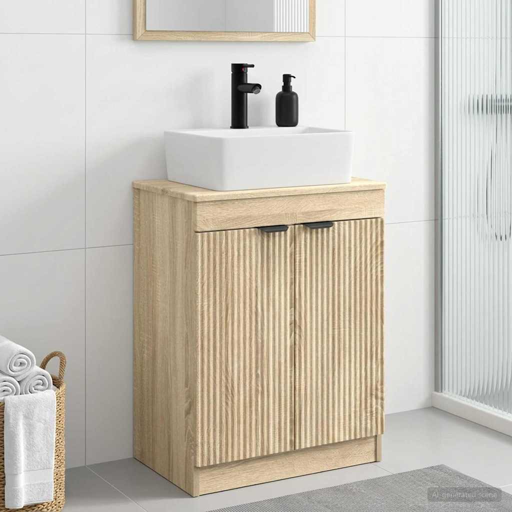 Mobile da bagno con lavabo Rovere Sonoma 54 x 35 x 83 cm