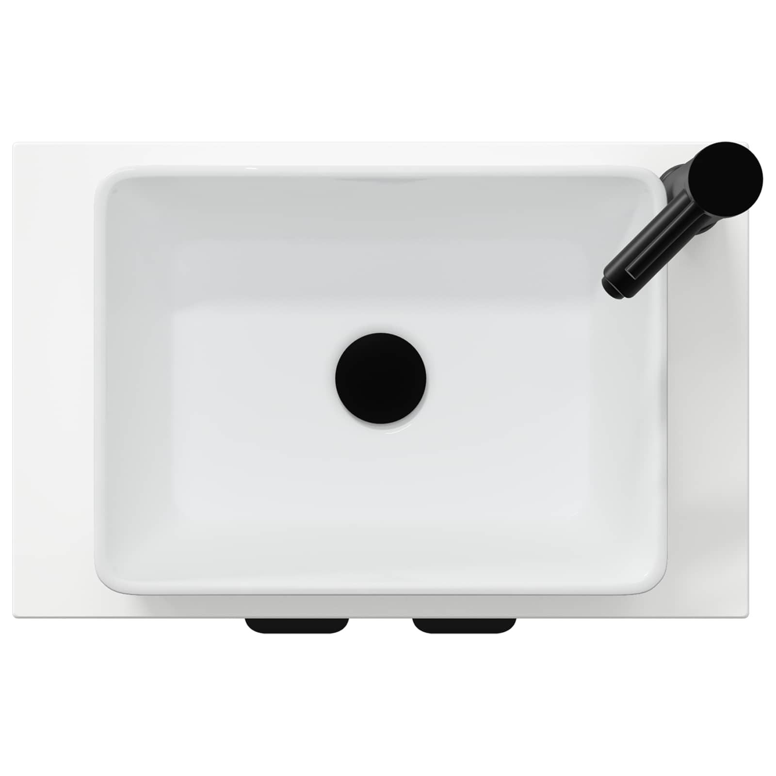 Mobile da bagno con lavabo Bianco Lucido 54 x 35 x 83 cm | homemem39