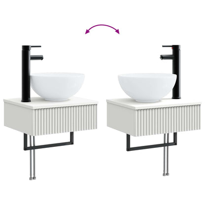 Lavabo da Parete Bianco 40 x 35 x 39 cm Legno ingegnerizzato | homemem39