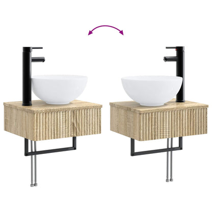 Lavabo da Parete Rovere Sonoma 40 x 35 x 39 cm | homemem39